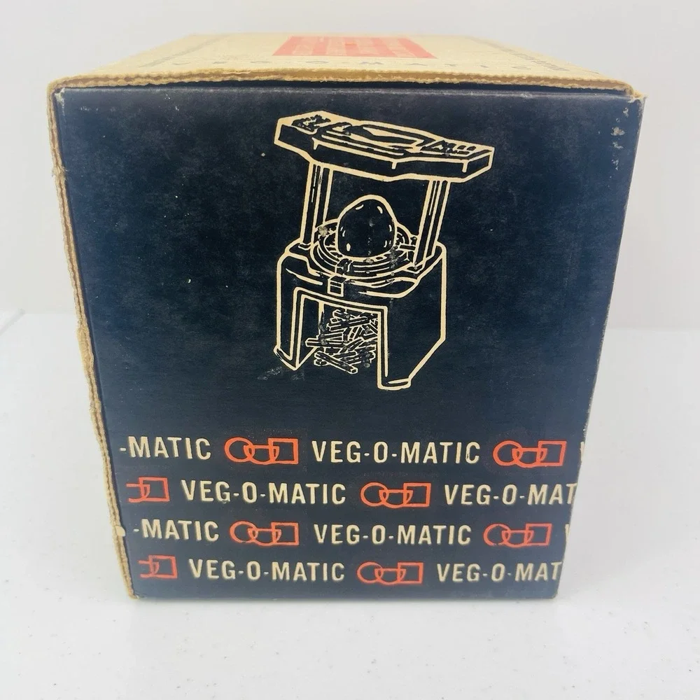 Vtg Veg O Matic Food Preparer Vegetable Chopper Cutter w Original Box